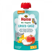 Holle, BIO ābolu un mango biezenis ar kokosriekstiem "Croco Coco" no 8 mēn., 100g