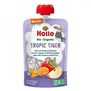 Holle, BIO ābolu biezenis ar mango un marakuju "Tropic Tiger" no 8 mēn., 100g