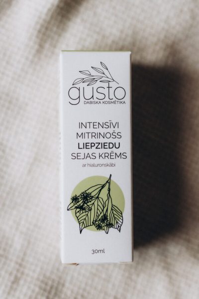 Gusto, liepziedu sejas krēms ar hialuronskābi, 30ml