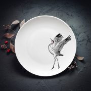 Šķīvis, dadzis, 240x240x27mm, Dzērve