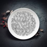 Šķīvis, dadzis, 240x240x27mm, Koris