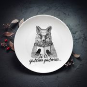 Šķīvis, dadzis, 240x240x27mm, Lapsa, Ko tu gudram padarīsi