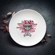 Šķīvis, dadzis, 240x240x27mm, Pūces sakta