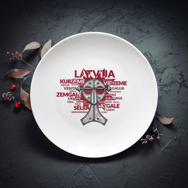 Šķīvis, dadzis, 240x240x27mm, Pūces sakta Šķīvis, dadzis, 240x240x27mm, Pūces sakta