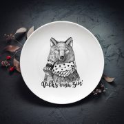 Šķīvis, dadzis, 240x240x27mm, Vilks, Vilks viņu zin