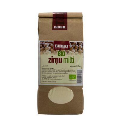 Bebri Z/S, zirņu milti, BIO, 500g brūnā paciņā