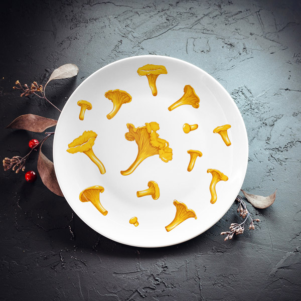 Šķīvis, dadzis, 205x205x25mm, Gailenes Šķīvis, dadzis, 205x205x25mm, Gailenes