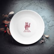 Šķīvis, dadzis, 205x205x25mm, Lego Lāčplēsis, Katrā latvietī maziņš Lāčplēsis