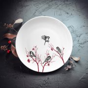 Šķīvis, dadzis, 205x205x25mm, Zīlītes