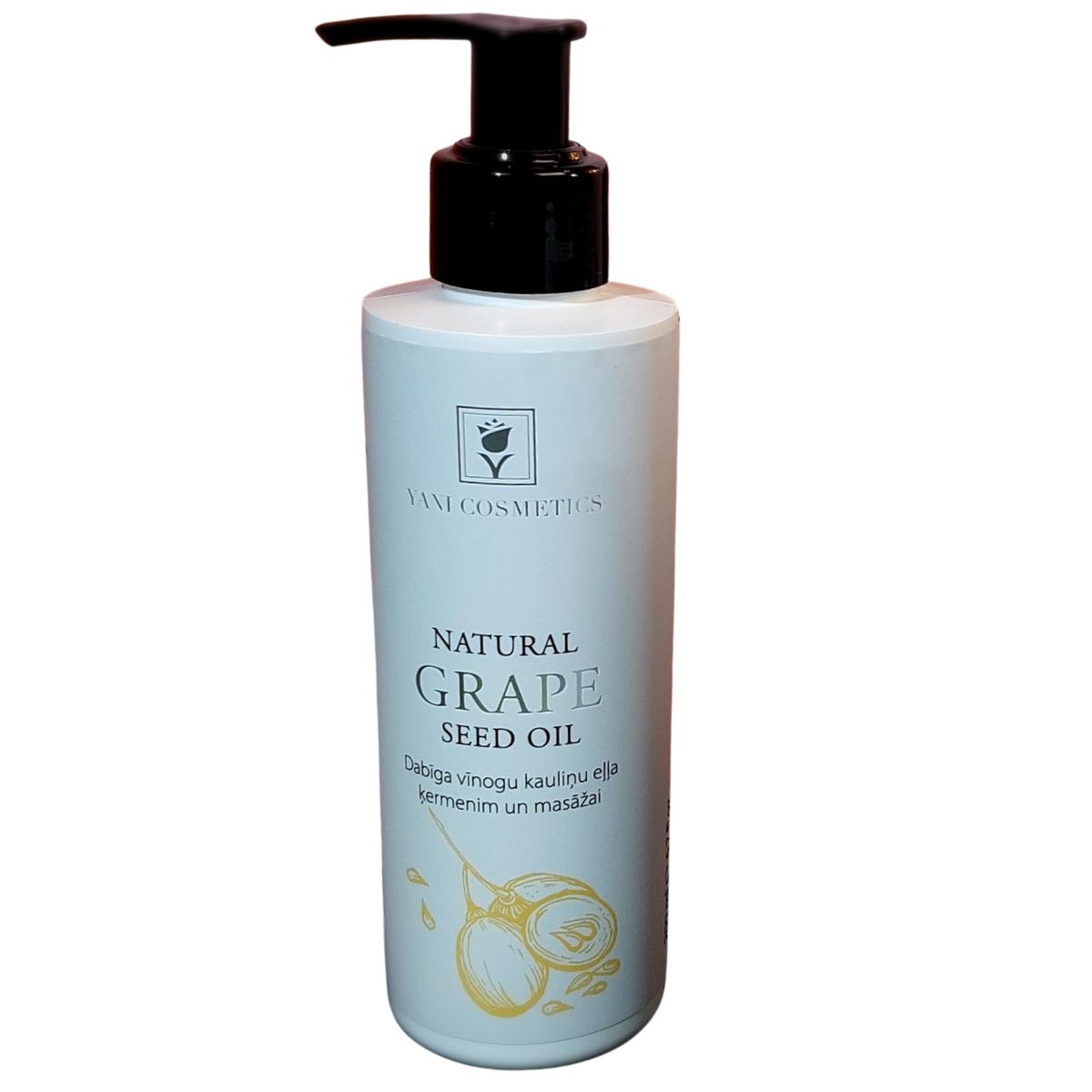 Yani-Cosmetics-eļļa-vinogu-kauliņu Yani cosmetics, dabīga vīnogu kauliņu eļļa ķermenim