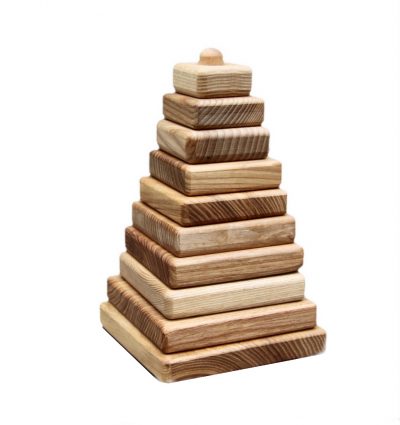 Lotes toys, koka kvadrātu piramīda PY01