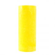 Un:Te, dzeltena rustikas svece, 65x150mm