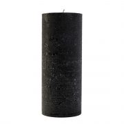 Un:Te, melna rustikas svece, 65x150mm