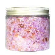 Zabi Crafts violets putojošais vannas sāls ar lavandas aromātu caurspīdīgā burciņā