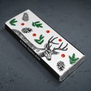 mazā piena šokolāde astoņpadsmit grami ar ziemas briedi