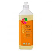 Sonett, koncentrēts tīrīšanas līdzeklis taukainām virsmām, ar apelsīna aromātu plastmasas pudelē ar oranžu etiķeti