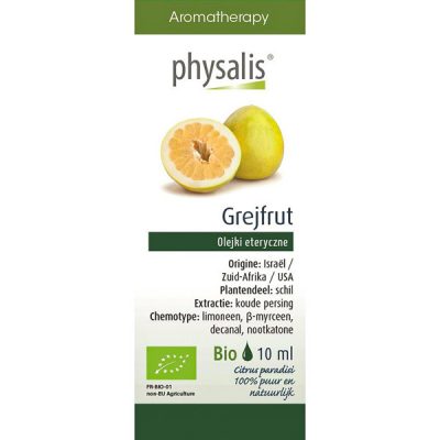 Physalis, greipfrūtu ēteriskā eļļa, BIO, 10ml