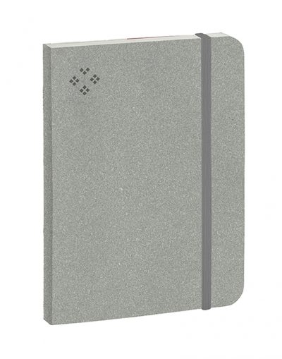 Purpurs Touch piezīmju grāmata ar gumiju pelēka 105x145mm-1