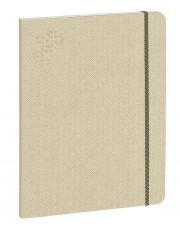 Purpurs Touch piezīmju grāmata ar gumiju krēmkrāsas 190x254mm