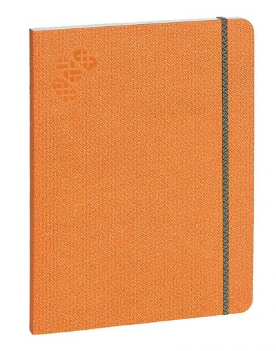 Purpurs Touch piezīmju grāmata ar gumiju oranža 190x254mm