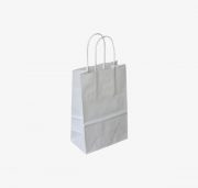 Dāvanu maisiņš, balts, 14x8x21cm
