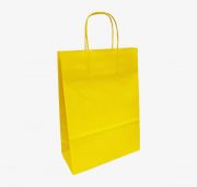 Dāvanu maisiņš, saules dzeltens, 22x10x31cm