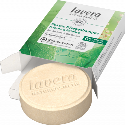 Lavera, šampūnziepes "Freshness&Balance", 50g zaļā kastītē