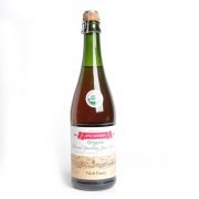 Val de France, dzirkstošais ābolu un aveņu dzēriens, BIO, 0,75L zaļā stikla pudelē
