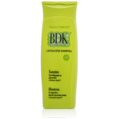 BDK Laboratory, dziedniecisks organisko dūņu šampūns pret blaugznām, 200ml