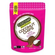 Cocomi, kokosriekstu čipsi ar šokolādes garšu, BIO, 40g rozā iepakojumā