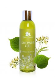 Yani Cosmetics, dušas želeja ar liepu ziedu aromātu olīvzaļā pudelē