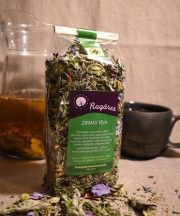 Ragāres ziemas tēja caurspīdīgā paciņā ar zaļu etiķeti
