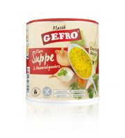 Gefro, dārzeņu buljons dzeltenā iepakojumā