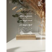 ESPdecor, organiskā stikla dekors “Ja man būtu”, 15x21cm
