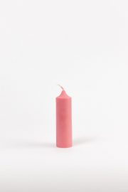 rozā zemā rapšu vaska svece
