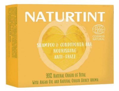 Naturtint, barojošs cietais šampūns-kondicionieris dzeltenā kastītē