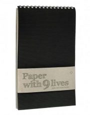 melns skiču bloks no pārstrādāta papīra, A6