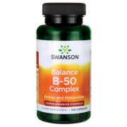 Swanson B vitamīnu komplekss tumšā pudelē