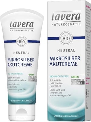 Lavera-neutral-acute-cream-75-ml Lavera, krēms sausai, jutīgai ādai Neutral Acute baltā tūbā