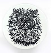 Patmalniece, porcelāna šķīvis Lauva
