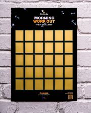 Scratchify, nokasāms plakāts "Morning Workout"
