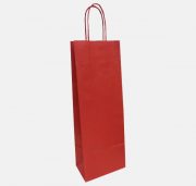 Dāvanu maisiņš, ar vītu rokturi, tumši sarkans, 14x8x39cm