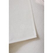 Namų tekstilė, balts smalka vafeļauduma dvielis