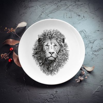 Šķīvis, mazais, 20cm, Lauva