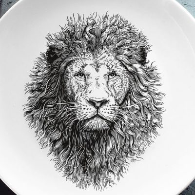 Šķīvis, mazais, 20cm, Lauva