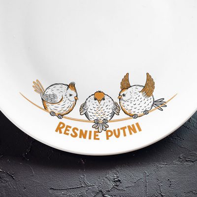 Šķīvis, mazais, 20cm, Resnie putni