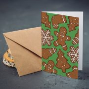 Apsveikuma kartīte, dadzis, 100x150mm, Piparkūkas