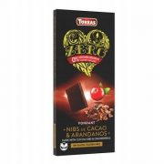 Torras, tumšā šokolāde ar dzērvenēm "Zero", 125g