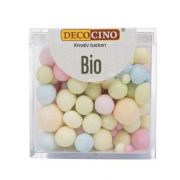 Decocino, krāsainas cukura bumbiņas, dekors, BIO, 50g