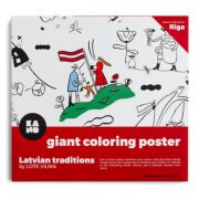 Kano, krāsojamais plakāts "Latvijas tradīcijas", 70x100cm